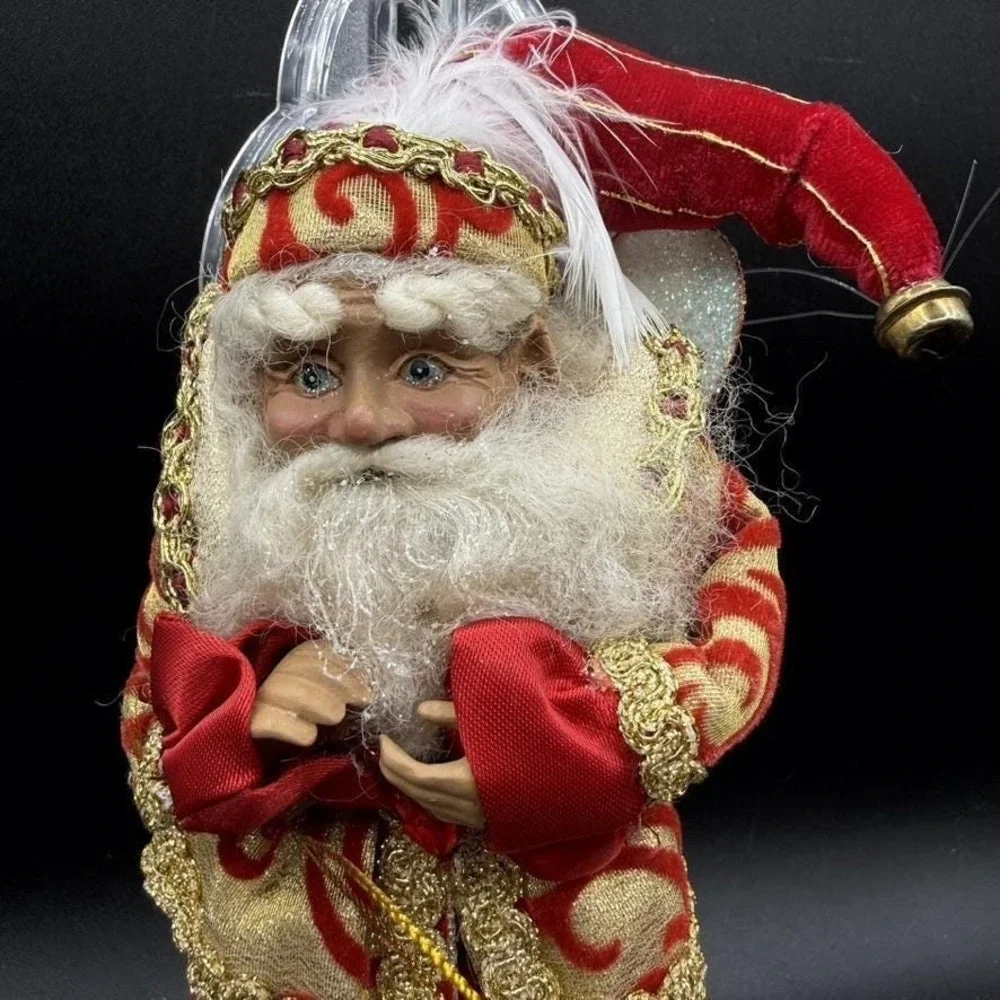 Mark Roberts Christmas Star Fairy Ornament Red Gold Winged Whimsy